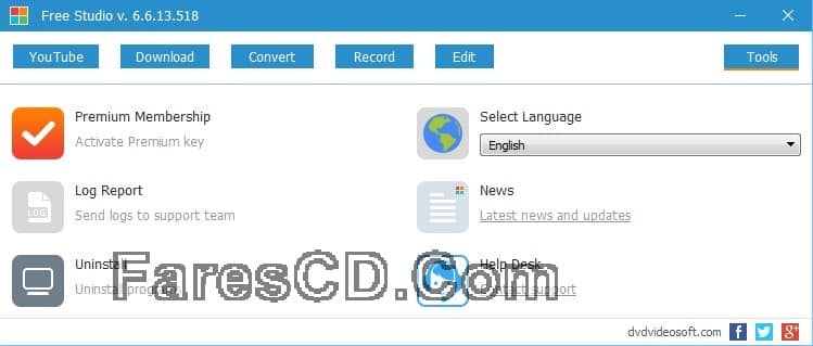 تجميعة برامج الميديا الشاملة Free Studio 6.6.13.518 (1)