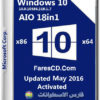 كل إصدارات ويندوز 10 بـ 3 لغات | Windows 10 V1511 AIO May2016