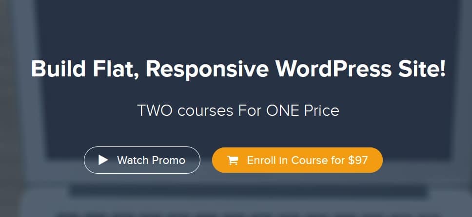 كورس تصميم المواقع بتقنية الفلات Build Flat,Responsive WordPress Site (1)