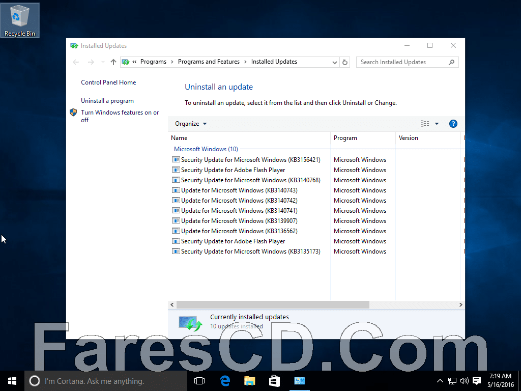 ويندوز 10 بروفيشنال بتحديثات مايو 2016 Windows 10 Professional VL Build 1511 (4)
