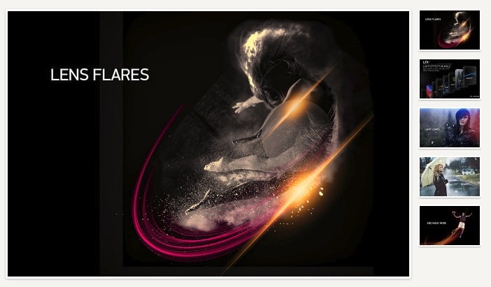 اسطوانة المؤثرات والفرش الضوئية للفوتوشوب LFX Light Effects Bundle (6)