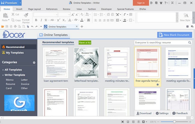 إصدار جديد من منافس برامج الأوفيس WPS Office 2016 v10.1.0.5656 Premium (2)