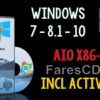 اسطوانة الويندوز العملاقة | Windows 7-8.1-10 AIOv4 (6in1) x86x64