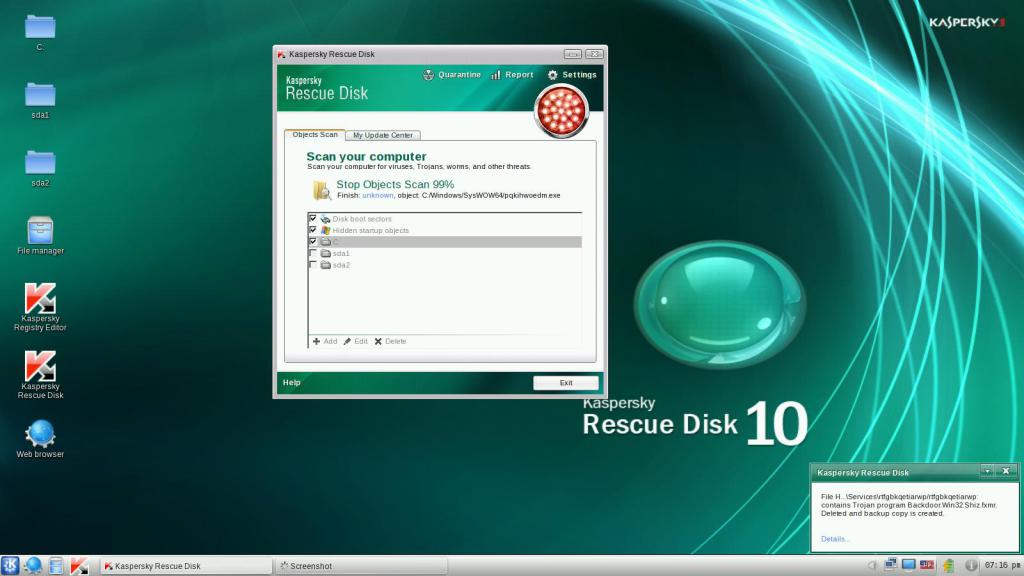 اسطوانة كاسبر للطوارىء | Kaspersky Rescue Disk 10.0.32.17 DC 30.07.2016