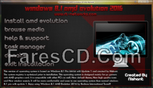 نسخة ويندوز 8.1 مخصصة للألعاب | Windows 8.1 AMD Evolution 2016 x64