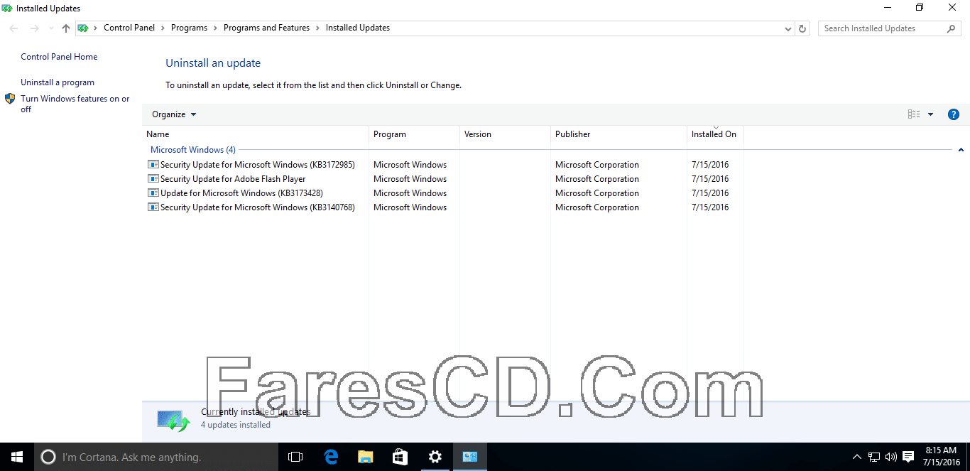 ويندوز 10 بروفيشنال بتحديثات يوليو 2016 Windows 10 Pro v.1511 x64 Pre-Activated (5)