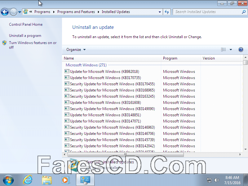 ويندوز سفن ألتميت بـ 3 لغات Windows 7 Ultimate Sp1 En,Ar,Fr July 2016 (3)