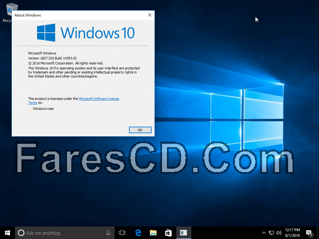 الإصدارات الرسمية الجديدة لويندوز 10 خام Windows 10 Redstone 1 v1607 Build 14393 Final