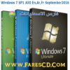 كل إصدارات ويندوز سفن بـ 3 لغات | Win 7 AIO En,Ar,Fr September 2016