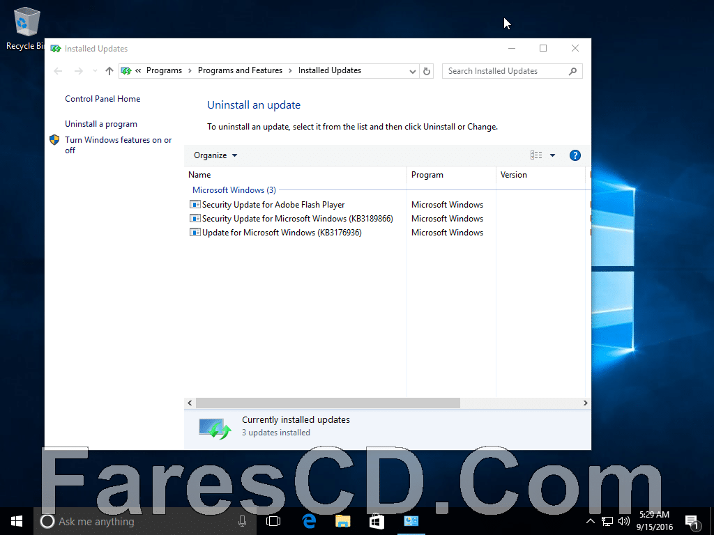 ويندوز 10 برو بتحديثات سبتمبر 2016 | بـ 3 لغات | Windows 10 Redstone 1 v1607 Build 14393
