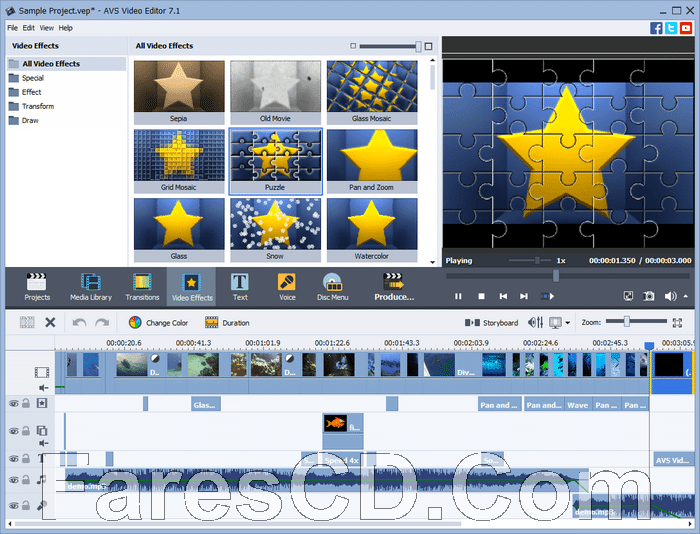 إصدار جديد من برنامج مونتاج الفيديو | AVS Video Editor 7.4.1.281
