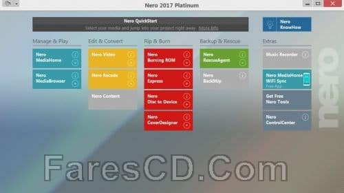 برنامج نيرو 2017 | Nero 2017 Platinum 18.0.06100