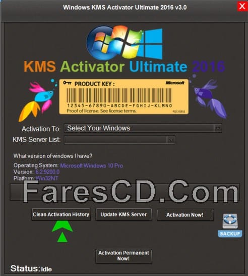 إصدار جديد من أداة تفعيل الويندوز والأوفيس | Windows KMS Activator Ultimate 2016 3.0