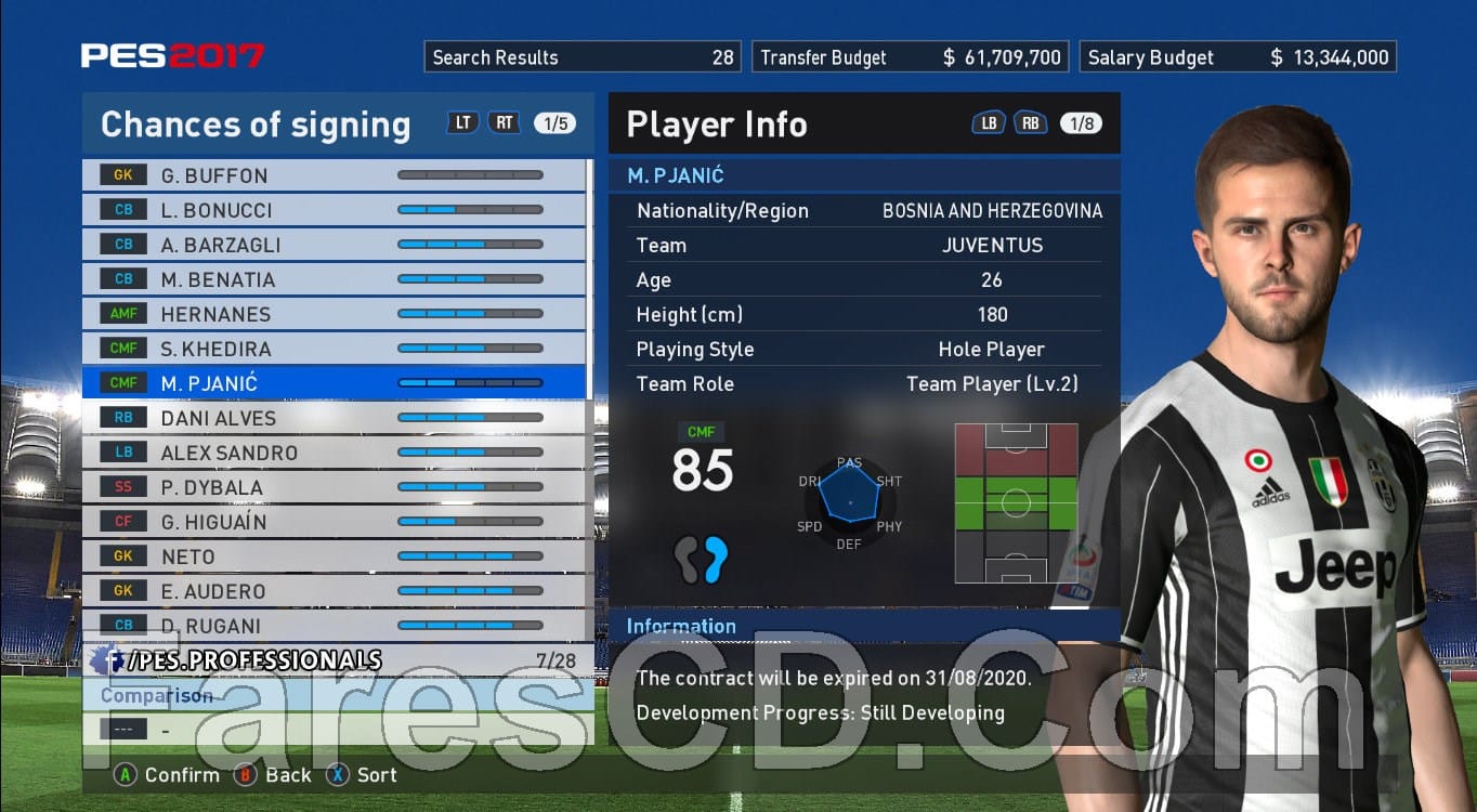 الباتش الجديد للعبة بيس 2017 | PES Professionals Patch 2017 V2 AIO