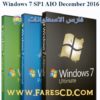 كل إصدارات ويندوز سفن بـ 3 لغات ديسمبر | Win 7 AIO DEC 2016