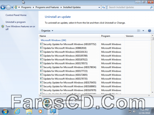 ويندوز سفن التميت بـ 3 لغات | Windows 7 Ultimate Sp1 December 2016