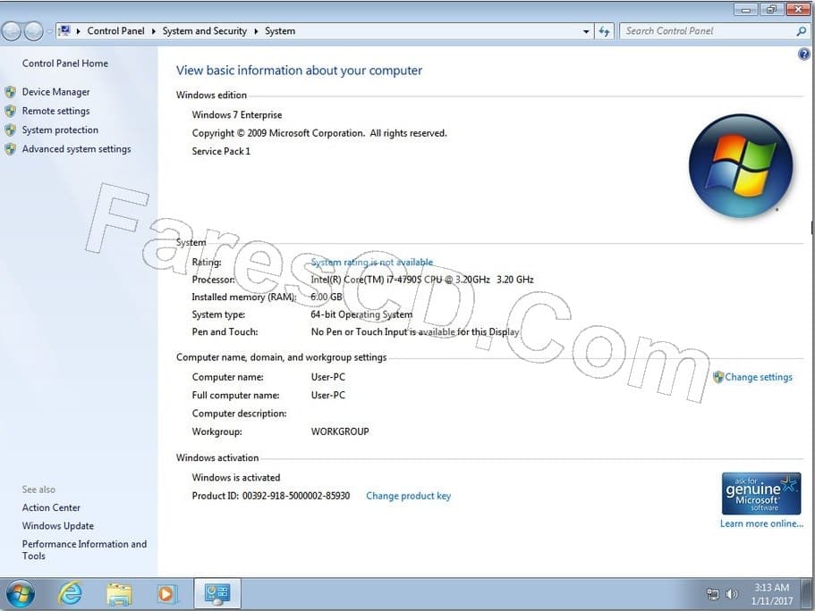 أحدث تجميعات ويندوز سفن | Windows 7 SP1 X64 12in1 OEM ESD en-US Jan 2017