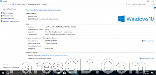 ويندوز 10 برو مفعل | Windows 10 Pro RS1 x86 March 2017 Pre-Activated