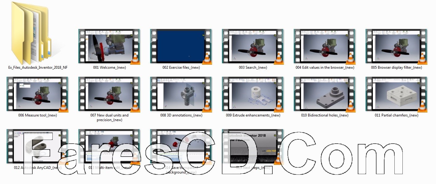 تعرف على المميزات الجديدة فى برنامج إنفينتور 2018 مع هذا الكورس | Lynda - Autodesk Inventor 2018 New Features