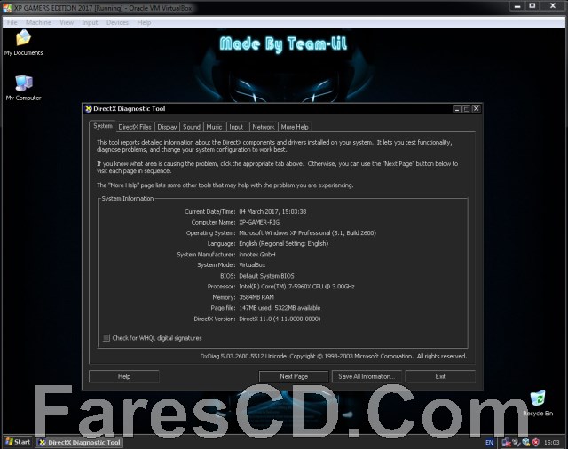 ويندوز إكس بى جيمرز 2017 | Windows Xp Pro VL Sp3 Gamers