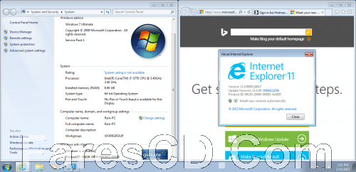 ويندوز سفن ألتميت مفعل | Windows 7 Ultimate Sp1 x64 March 2017 Pre-Activated