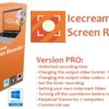 برنامج تصوير الشاشة بالفيديو والصور | IceCream Screen Recorder PRO 7.18