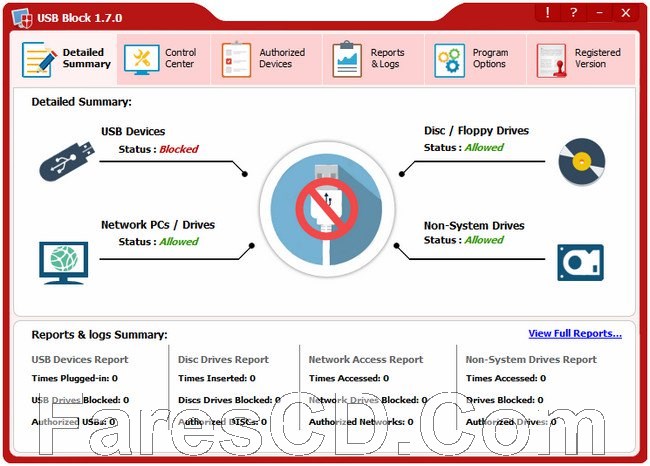 برنامج حماية ومنع نقل الملفات | Newsoftwares USB Block 1.7.2