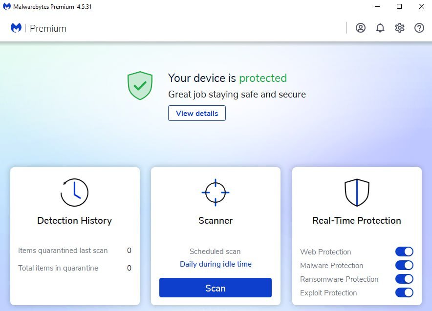 تحميل برنامج Malwarebytes Premium | برنامج إزالة فيروسات المالور