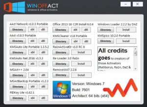 تجميعة تفعيلات الويندوز والأوفيس | Winoffact 1.0 | Windows & Office Activators