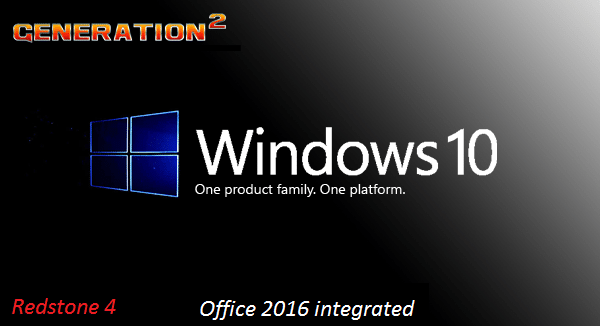 ويندوز 10 RS4 مع أوفيس 2016 | Windows 10 RS4 Pro X64 Office16 | بتحديثات مايو 2018