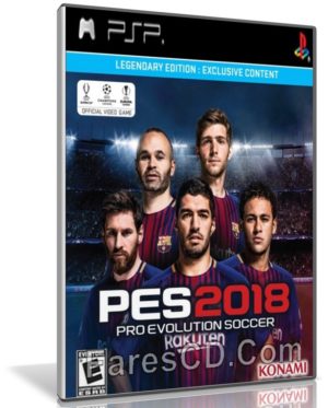 لعبة بيس 2018 | PES 18 PSP V4 C19 Mood | محولة للكومبيوتر