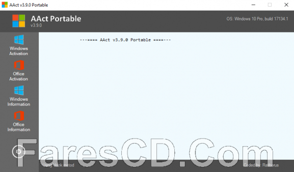 Aact Software Program Sample أداة تفعيل الويندوز والأوفيس | AAct v3.9.0 Portable | فارس الاسطوانات