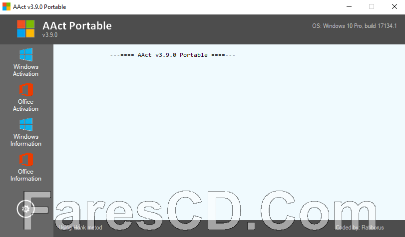 أداة تفعيل الويندوز والأوفيس | AAct v3.9.0 Portable
