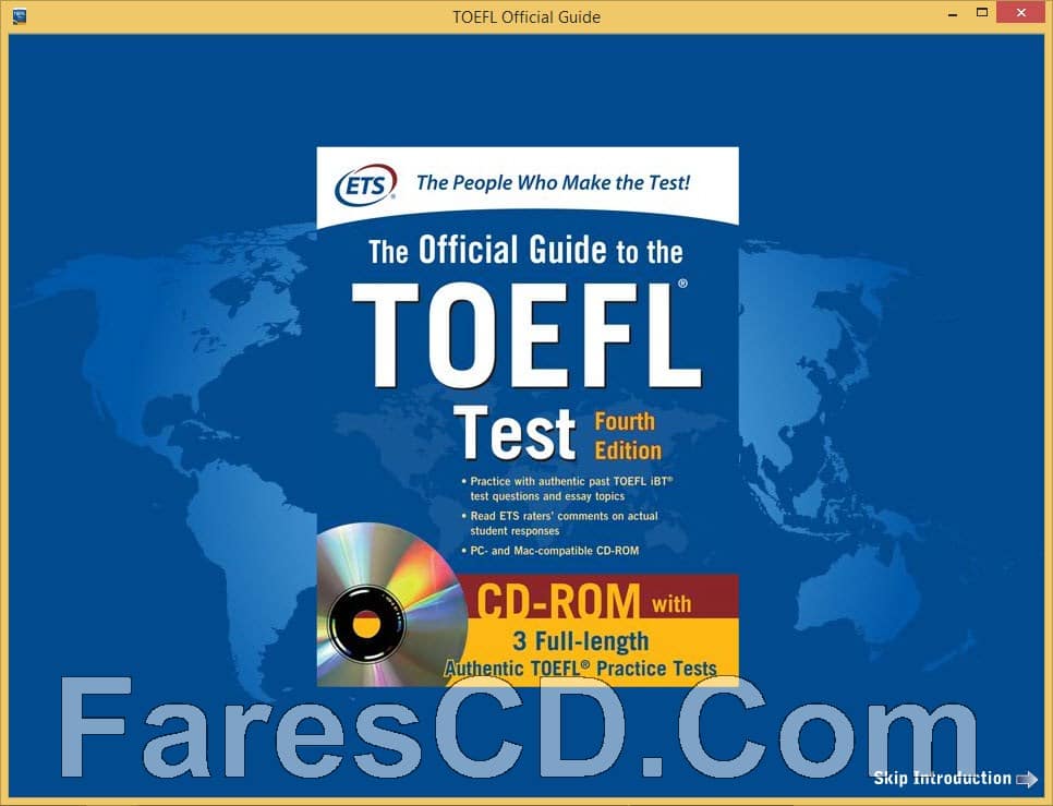 اسطوانة الدليل الرسمى لإختبار التويفل | Toefl Official Guide