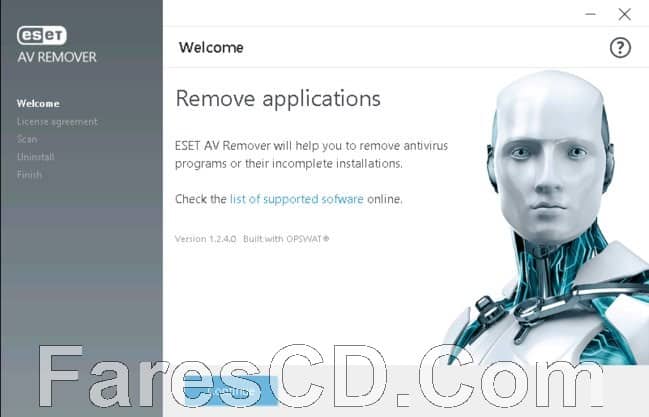 أداة إزالة برامج الانتى فيروس | ESET AV Remover tool