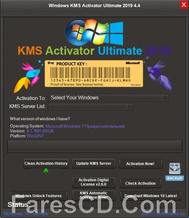 إصدار جديد من أداة تفعيل الويندوز والأوفيس | Windows KMS Activator Ultimate 2019