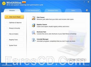 برنامج صيانة وتسريع الويندوز | WinUtilities Professional Edition 15.74