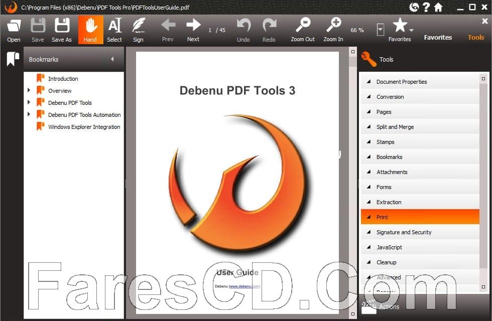 برنامج إنشاء وتحرير ملفات بى دى إف | Debenu PDF Tools Pro