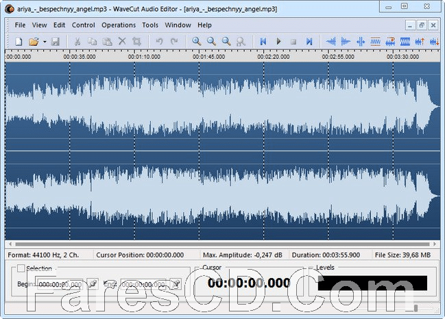 برنامج تحرير الصوت | AbyssMedia WaveCut Audio Editor