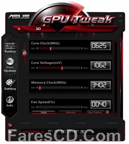 برنامج تحسين أداء الفيجا | ASUS GPU Tweak II