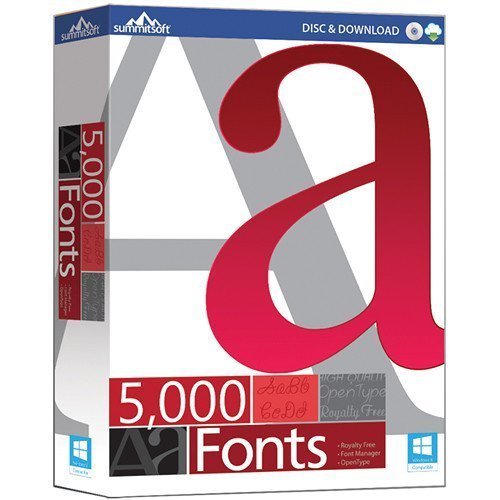 موسوعة الخطوط 2019 | Summitsoft 5000 Fonts