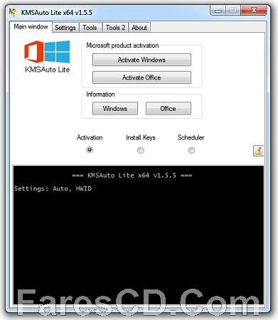 أداة تفعيل الويندوز والأوفيس | KMSAuto Lite