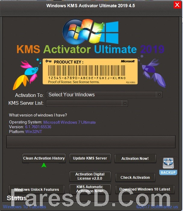 أداة تفعيل الويندوز والأوفيس | Windows KMS Activator Ultimate 2019