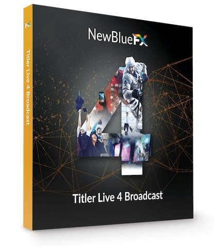 برنامج الكتابة على البث المباشر | NewBlueFX Titler Live 4 Broadcast