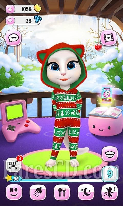 تطبيق صديقتى أنجيلا المتكلمة للاندرويد My Talking Angela
