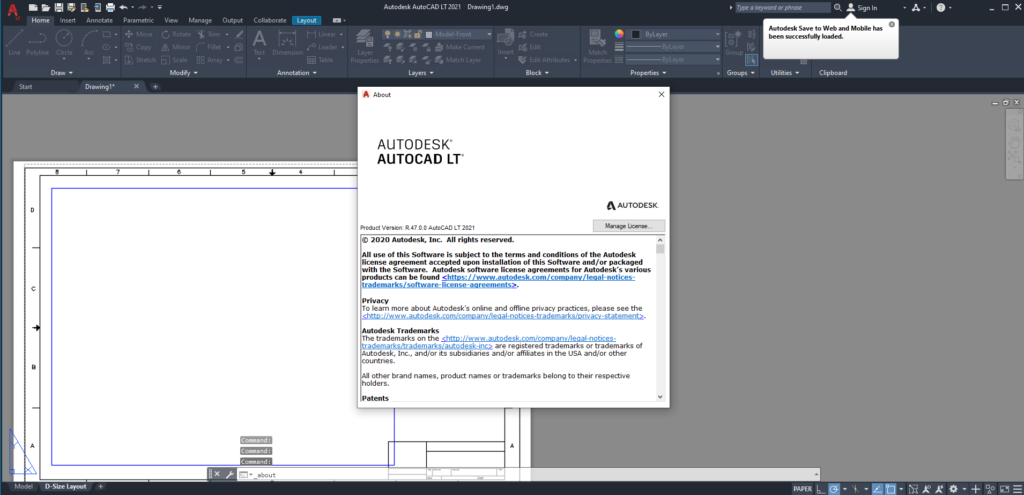 برنامج أوتوكاد إل تى | Autodesk AutoCAD LT 2021
