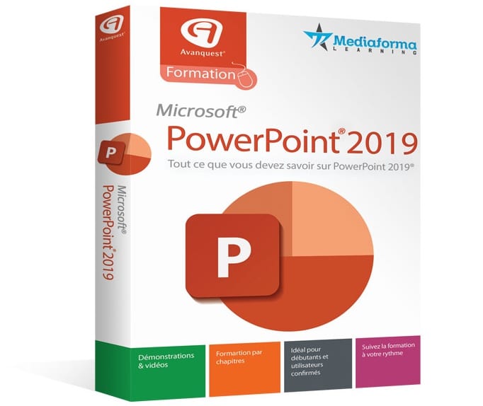 برنامج التدريب على برنامج بوربوينت Avanquest Formation PowerPoint 2019 |