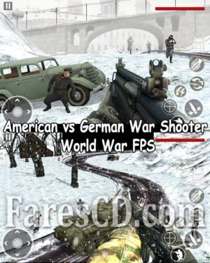 لعبة الحروب و الاكشن للاندرويد | American War Shooter: World War FPS MOD v3.3