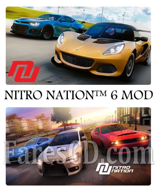 لعبة السيارات و السرعة للاندرويد | NITRO NATION 6 MOD v6.4.7