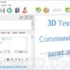 برنامج إنشاء النصوص ثلاثية الابعاد | Insofta 3D Text Commander 5.5.0